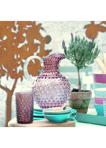 Hobnail Krug Violett