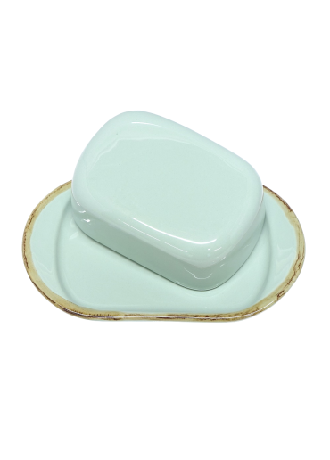 Grün und Form Butterdose aqua