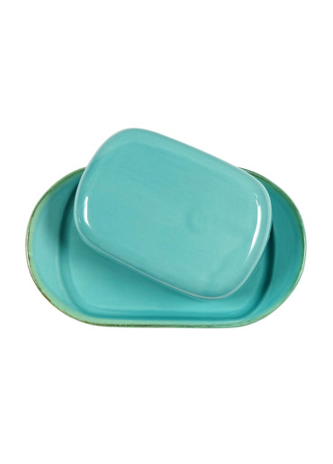 Grün und Form Butterdose türkis