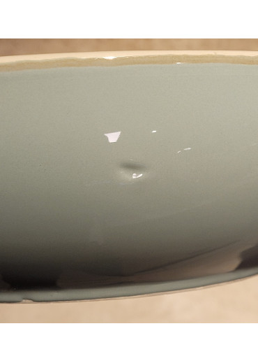 Grün und Form flache Salatschale aqua