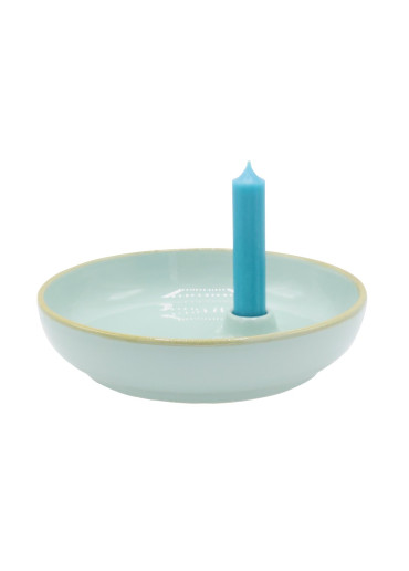 Grün & Form Kerzenteller Ø21,5 cm aqua