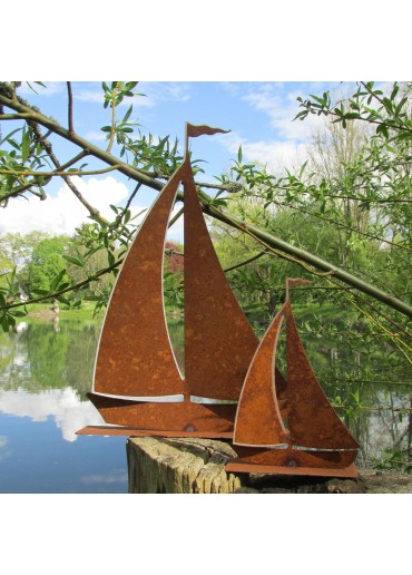Edelrost Segelboot