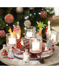 Adventskranz heilige drei Könige dekoriert
