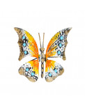 Bunt bemalter Metall Schmetterling Wanddeko