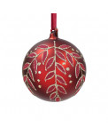 Mundgeblasener Christbaumschmuck rot