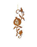 Edelrost Granatapfel Ornament zum Hängen
