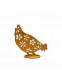 Edelrost Huhn pickend