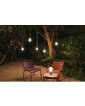 Fermob Aplo Lampen mit Gurt Schwarzkirsche