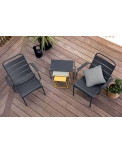Fermob Luxembourg tiefe Sessel Anthrazit