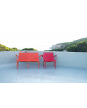 Fermob Luxembourg tiefer Sessel Rose Praline und tiefer Sessel Duo Capucine