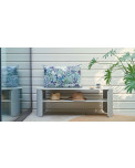 Fermob Bebop niedriger Tisch 120 x 40 cm Lehmgrau