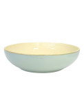 Grün und Form flache Salatschale aqua