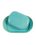 Grün & Form Keramik Butterdose türkis