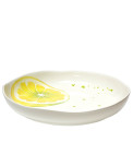Grün und Form Schale mit Zitrone groß
