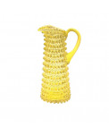 Hobnail Glas Krug gelb