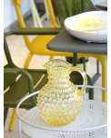 Hobnail Glas Krug Zitrone