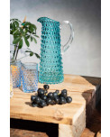 Hobnail Glas Krug aqua 