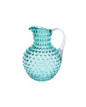 Hobnail Glaskrug aqua