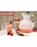 Hobnail Glas Krug und Gläser