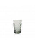 Hobnail Wasserglas mit Noppen Grey Smoke