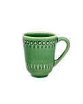 Daisy Keramik Becher grün