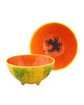 Keramik Schale Papaya Bordallo Pinheiro