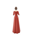 Vintage Engel rot mit abnehmbaren Flügeln von hinten