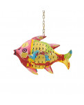 Bunte Metall Fisch Laterne