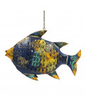 Metall Windlicht Fisch groß