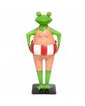 Metall Frosch Dame