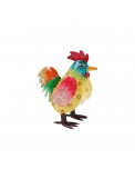 Bemaltes Metall Huhn