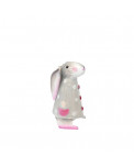 Metall Hase Betty grau