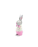 Metall Osterhase Eddy klein rosa