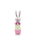Metall Hase Eddy rosa pink