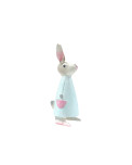 Metall Hase Nancy pastellblau klein