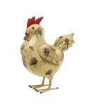 Metall Huhn im Vintage Stil