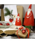 Metall Weihnachtsmann Olli S und M dekoriert