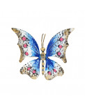 Bunt bemalter Metall Schmetterling zur Wanddekoration