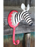 Metall Zebra als Wandhaken