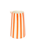 Musango Keramik Krug mit Streifen Mandarine