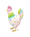 Metall Huhn Bea groß