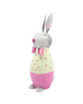 Metall Osterhase Eddy groß rosa pink