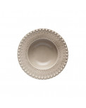 Daisy Keramik Suppenteller taupe