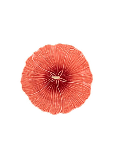 Bordallo Pinheiro Teller "Malve" (Kollektion: Maria Flor) mittel Ø21,5 cm
