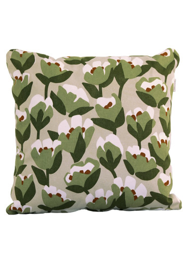 Fermob Outdoor Kissen Tulipe "herbstliche Poesie" 44 x 44 cm (Kollektion: Bouquet Sauvage)
