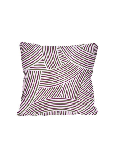 Fermob Outdoor Kissen Croisière "Cordage" 44 x 44 cm Schwarzkirsche