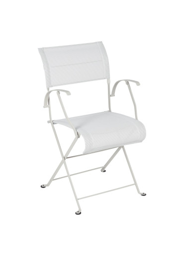 Fermob Dune Premium Klappstuhl mit Armlehnen Lehmgrau