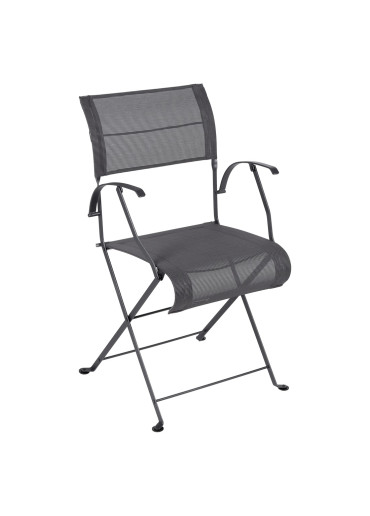 Fermob Dune Premium Klappstuhl mit Armlehnen Anthrazit
