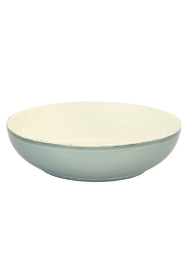 II. Wahl - Grün & Form flache Salatschale L olivgrün Ø30 cm 