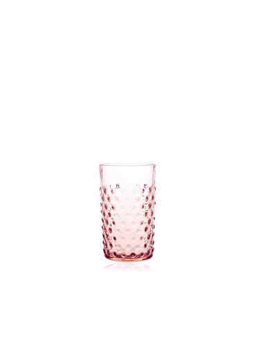 Trinkglas "Hobnail" Rosa